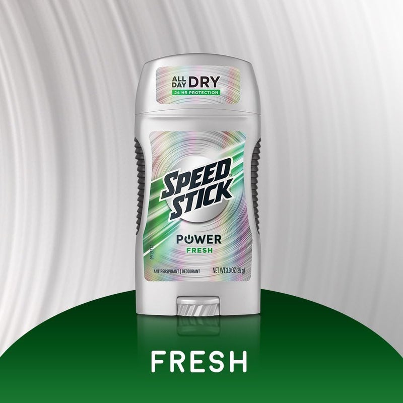 Speed Stick Power Antiperspirant Deodorant for Men, Fresh - 3 Ounce (Pack of 6) - Image 3